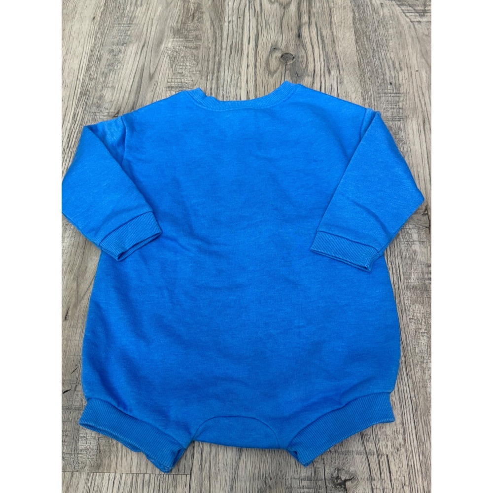 Old Navy Just Chillin Popsicle Graphic Long Sleeve Romper Blue 12-18M - Picture 4 of 4